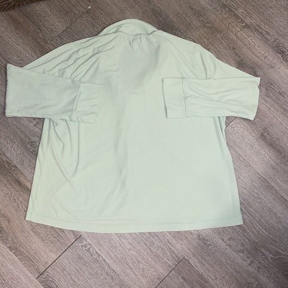 SKIMS SOFT LOUNGE RIBBED SLEEP TOP light green button up size xl - Picture 5 of 7